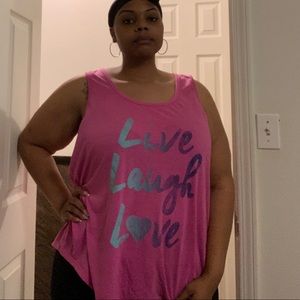 Motivational workout tank